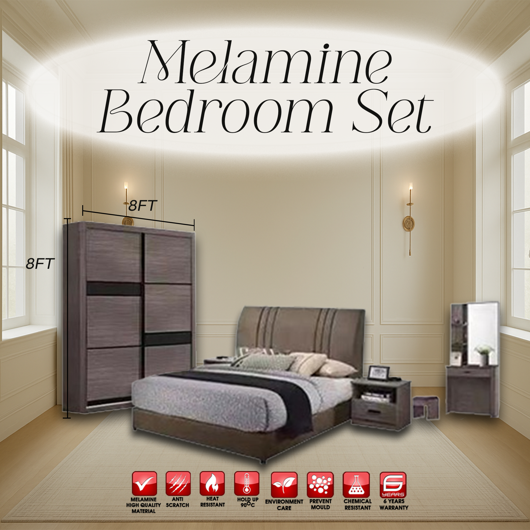 NC3855 BEDROOM SET