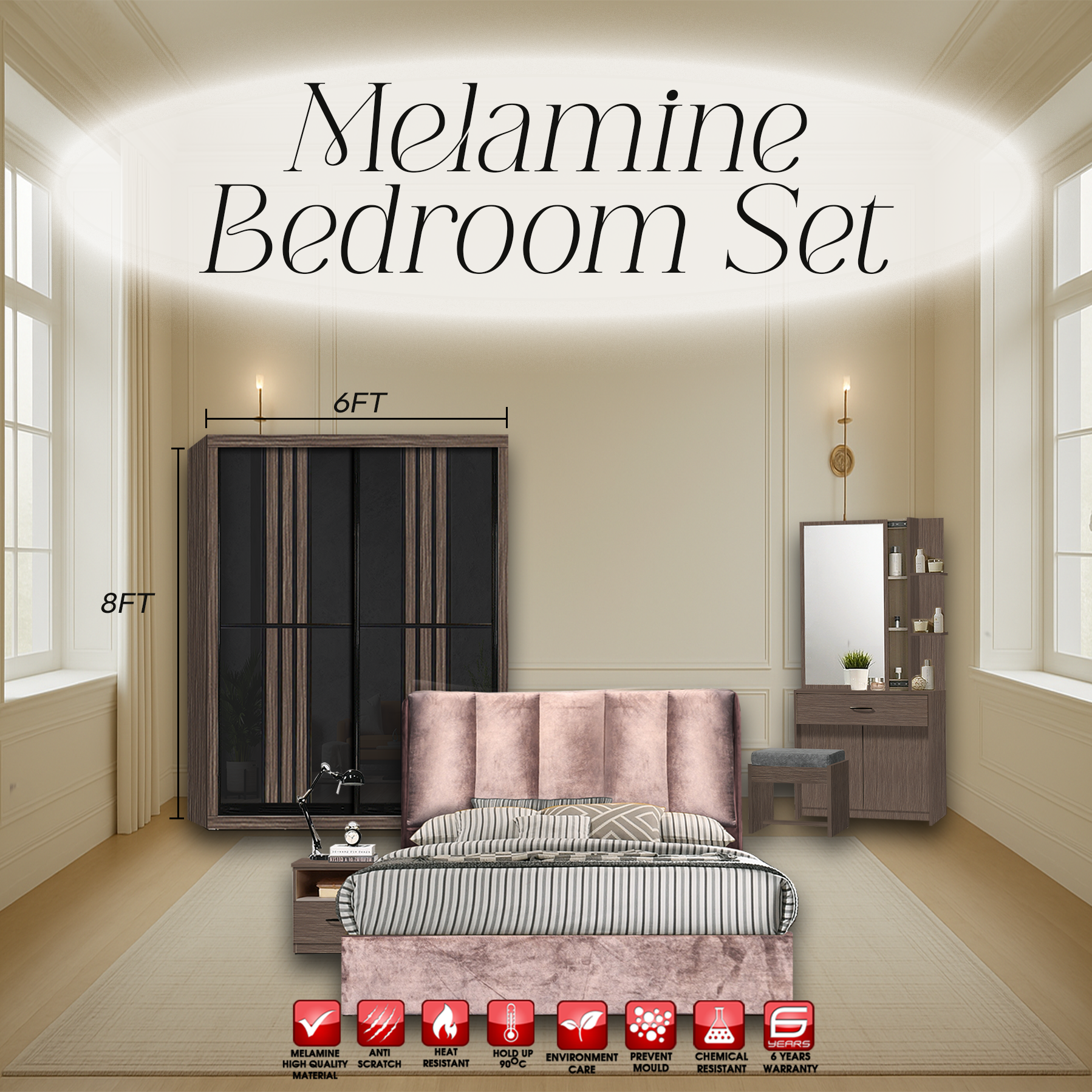 NC7311 BEDROOM SET